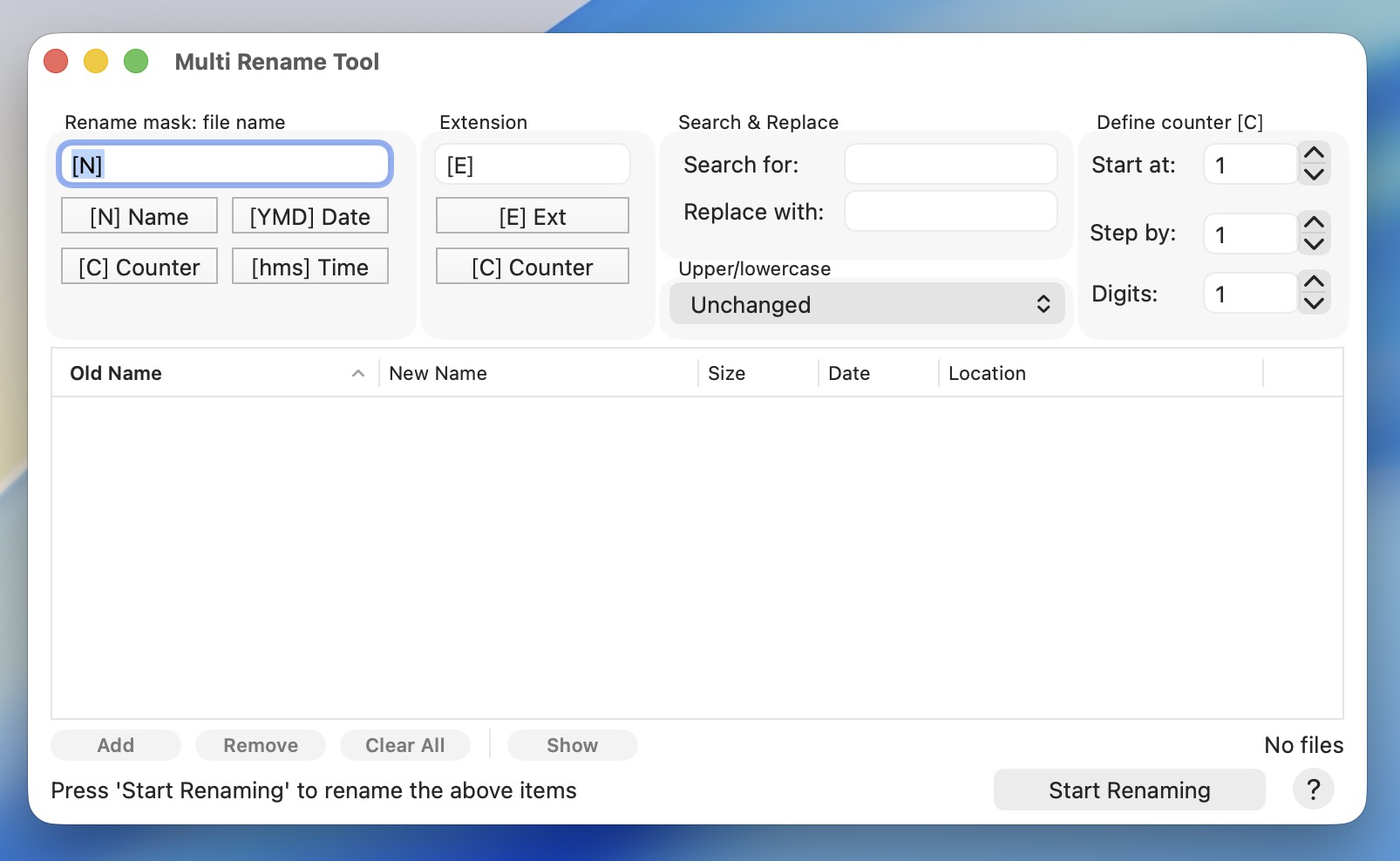 Multi Rename Tool for Mac v2.5.2 批量重命名工具 免激活下载-1 Multi Rename Tool for Mac v2.5.2 批量重命名工具 免激活下载-1