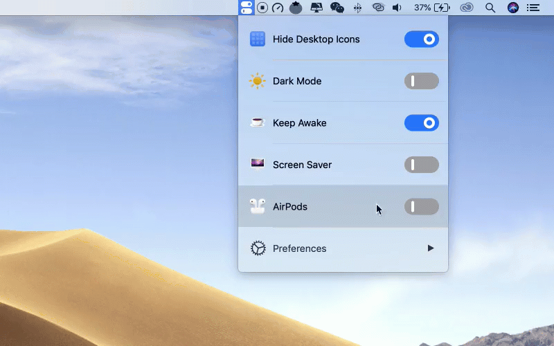 One Switch for Mac v1.34.1 系统功能快速开关工具 破解版-6