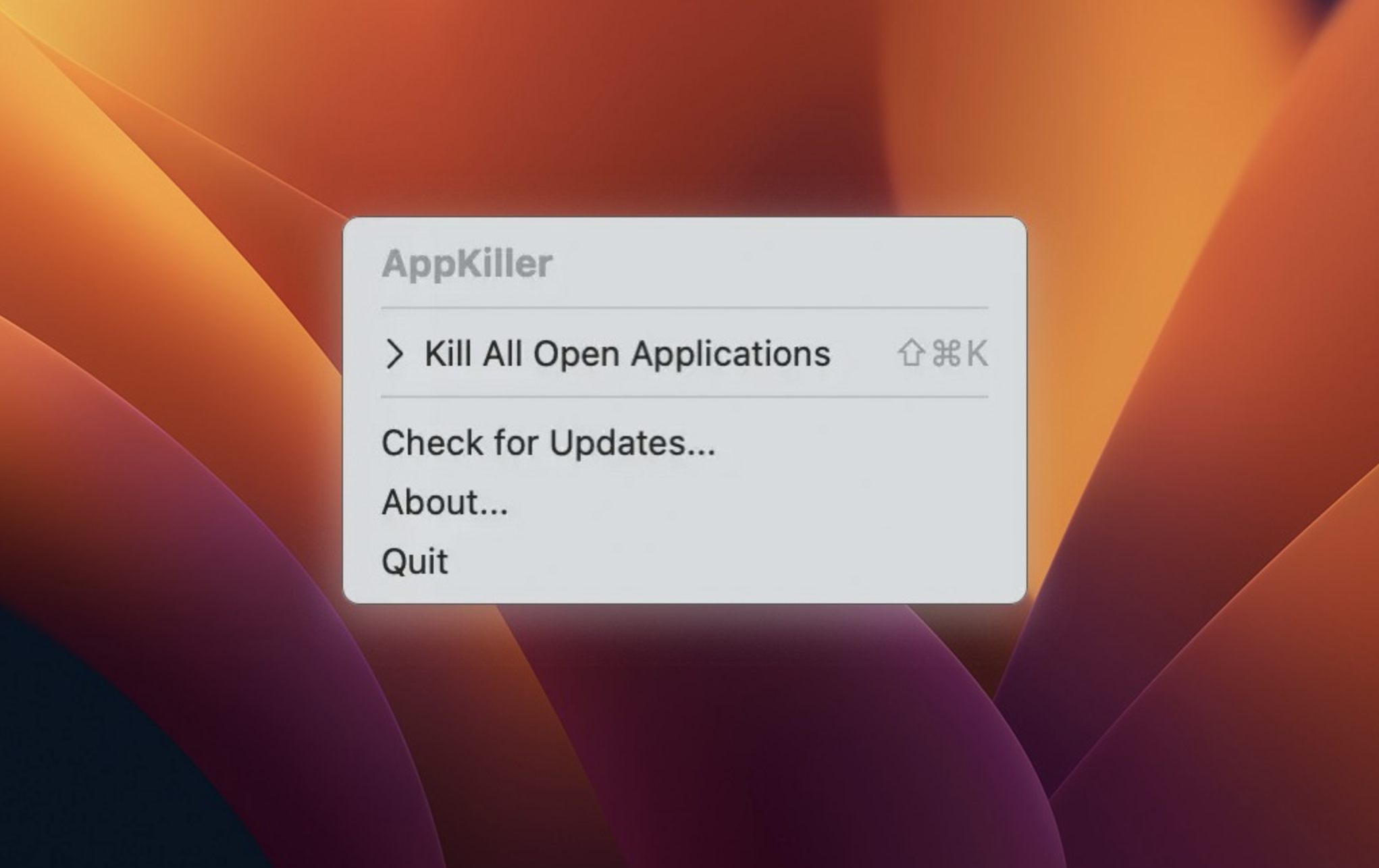 AppKiller for mac v3.5 一键关闭应用 破解版-1