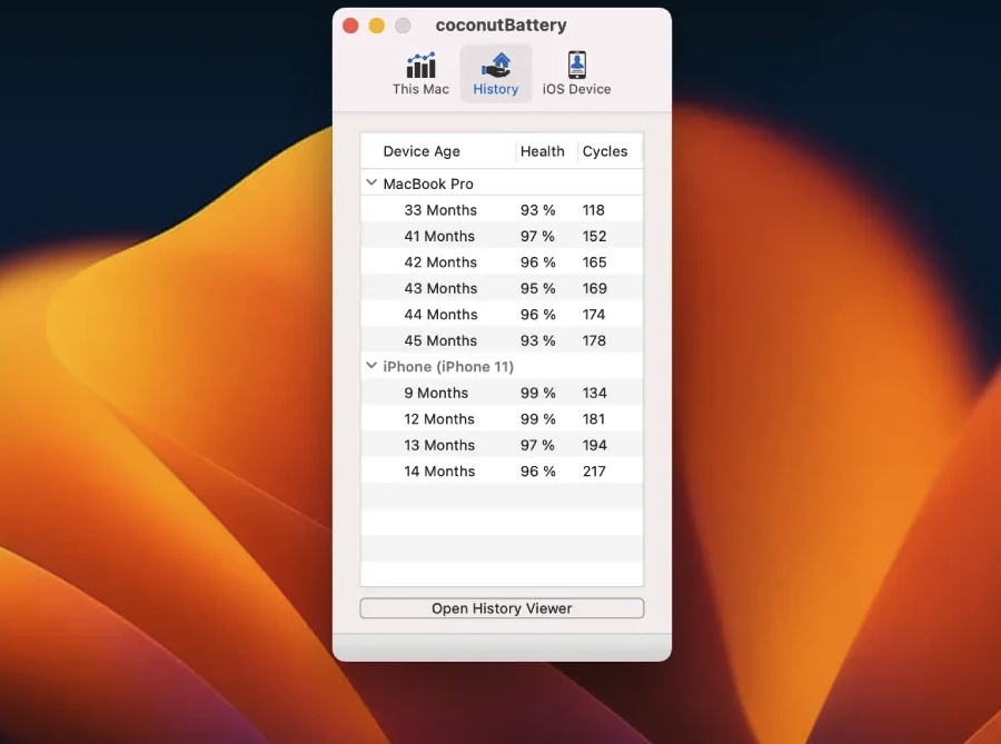 coconutBattery Plus for Mac v3.9.15 电池质量检测工具 破解版-1