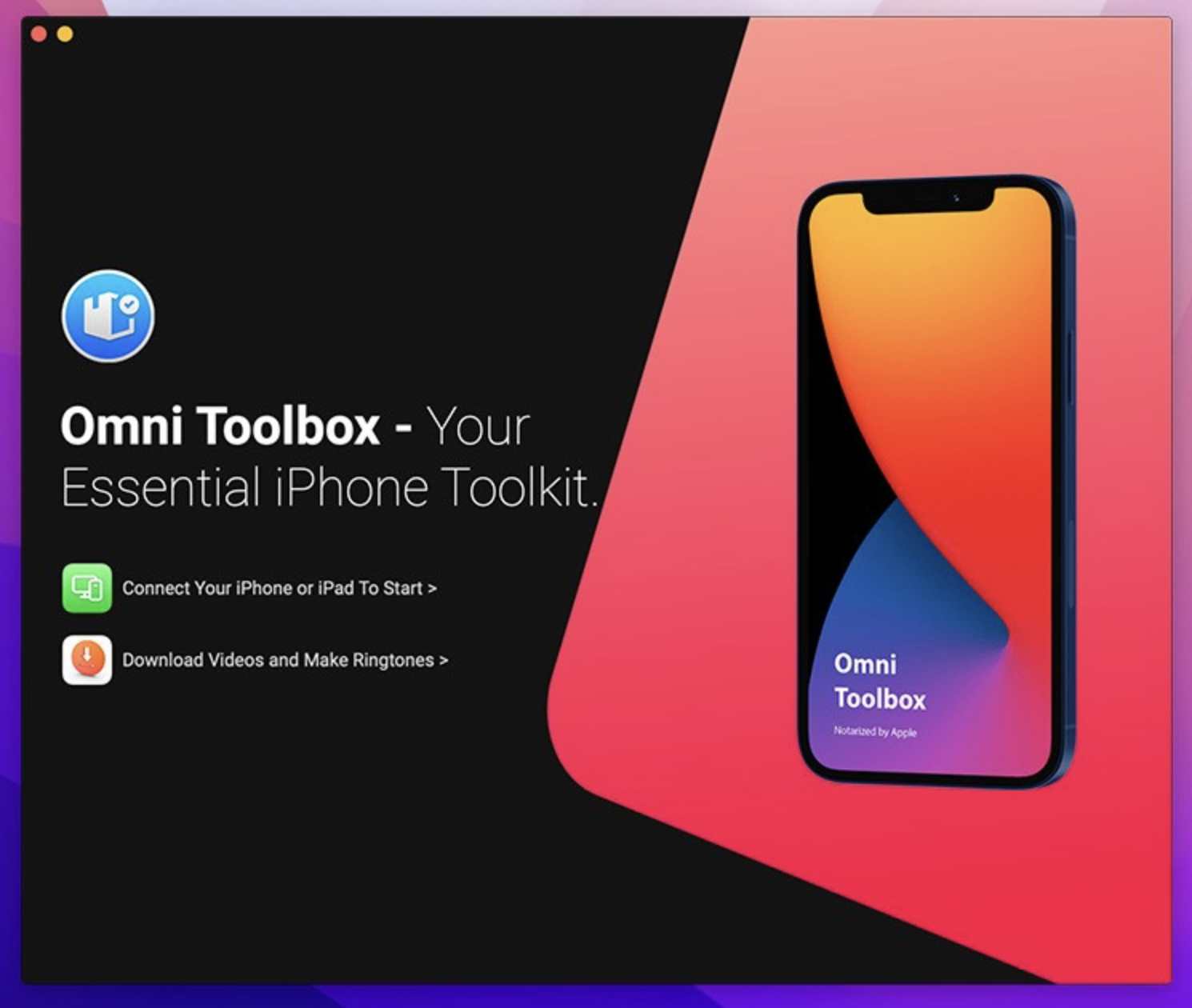 Omni Toolbox for mac v1.5.1 多功能iPhone工具箱 破解版-1