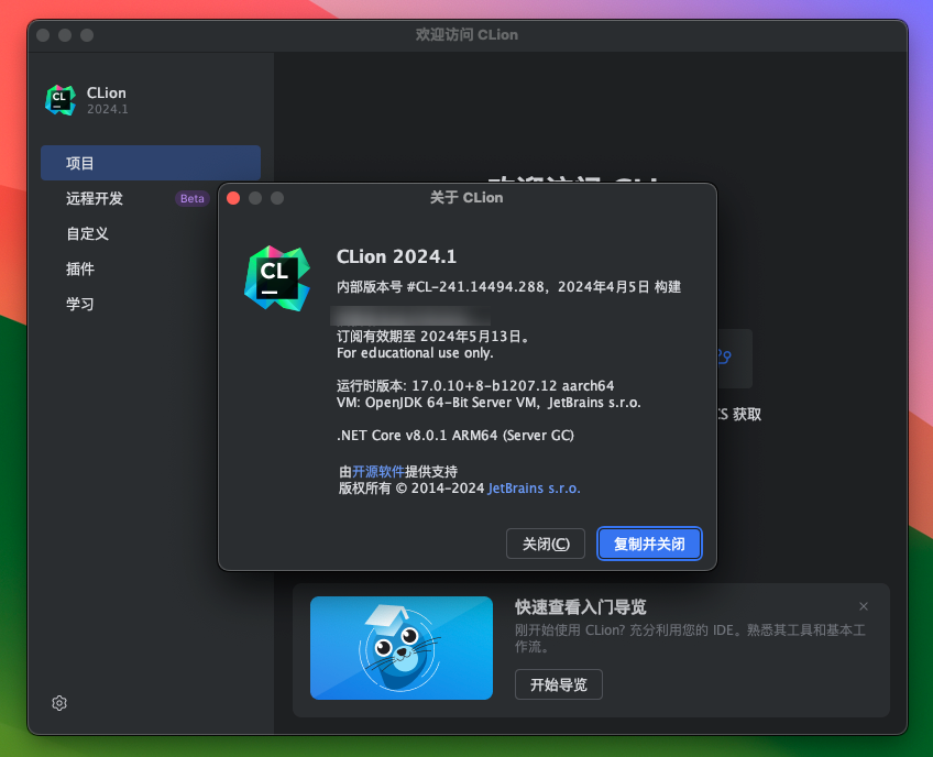 JetBrains CLion for Mac v2024.1 跨平台集成开发环境 激活版-1