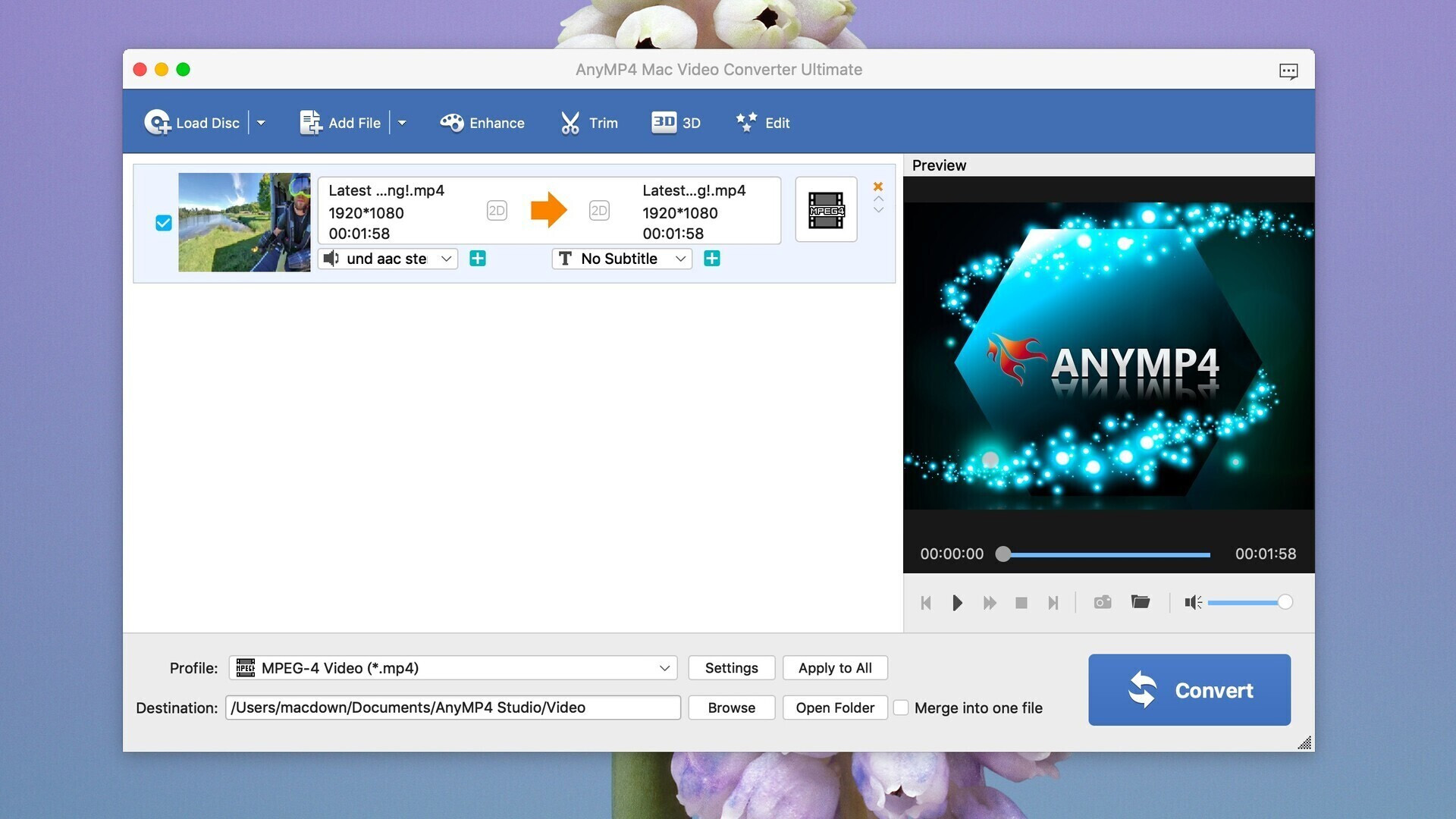 AnyMP4 Mac Video Converter Ultimate for Mac v9.2.68 视频格式转换器 免激活下载-1