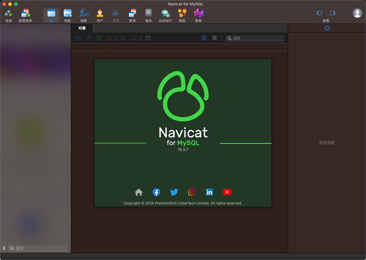 Navicat for MySQL for Mac v16.3.7 数据库开发管理工具 激活版-1