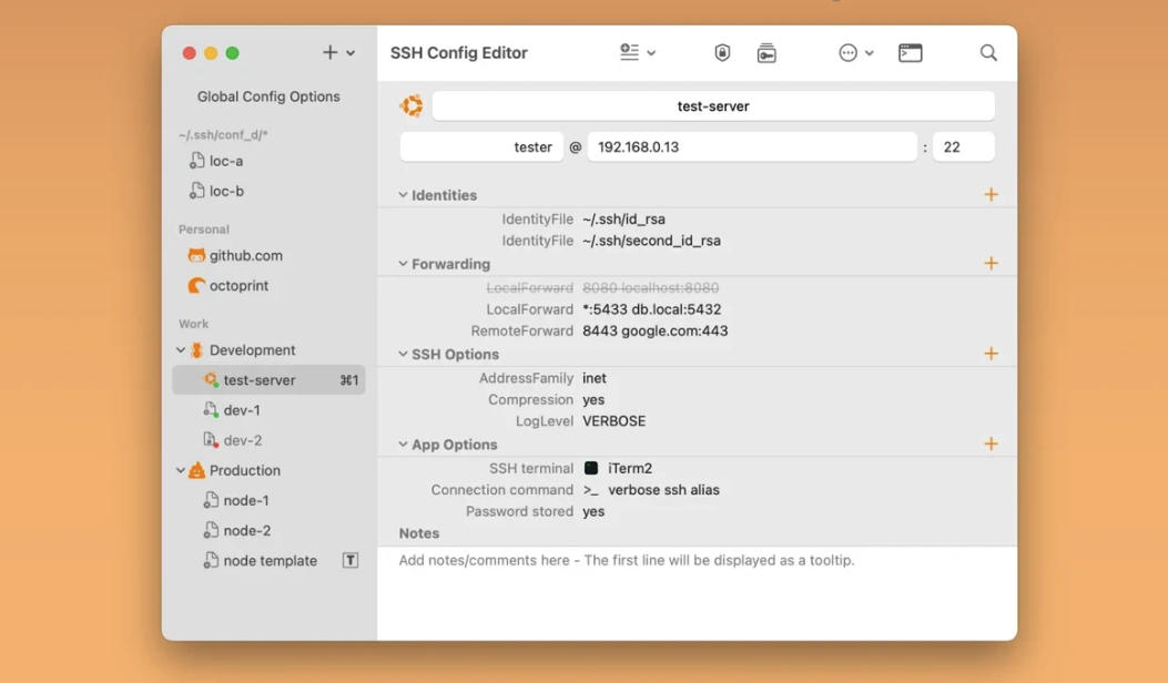 SSH Config Editor Pro for Mac v2.6.4 SSH配置文件管理器 破解版-1
