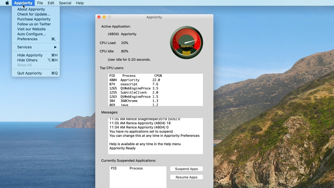 Appriority for Mac v2024.1 CPU监测优化工具 免激活下载-1