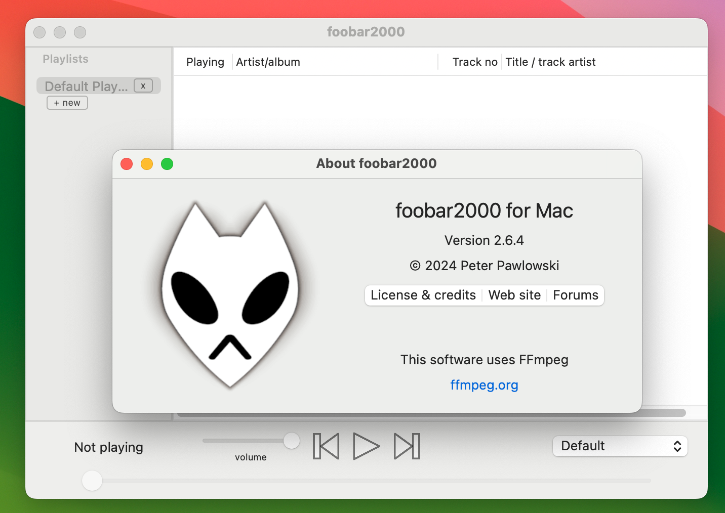 foobar2000 for Mac v2.6.4 多功能音频播放器 免激活下载-1
