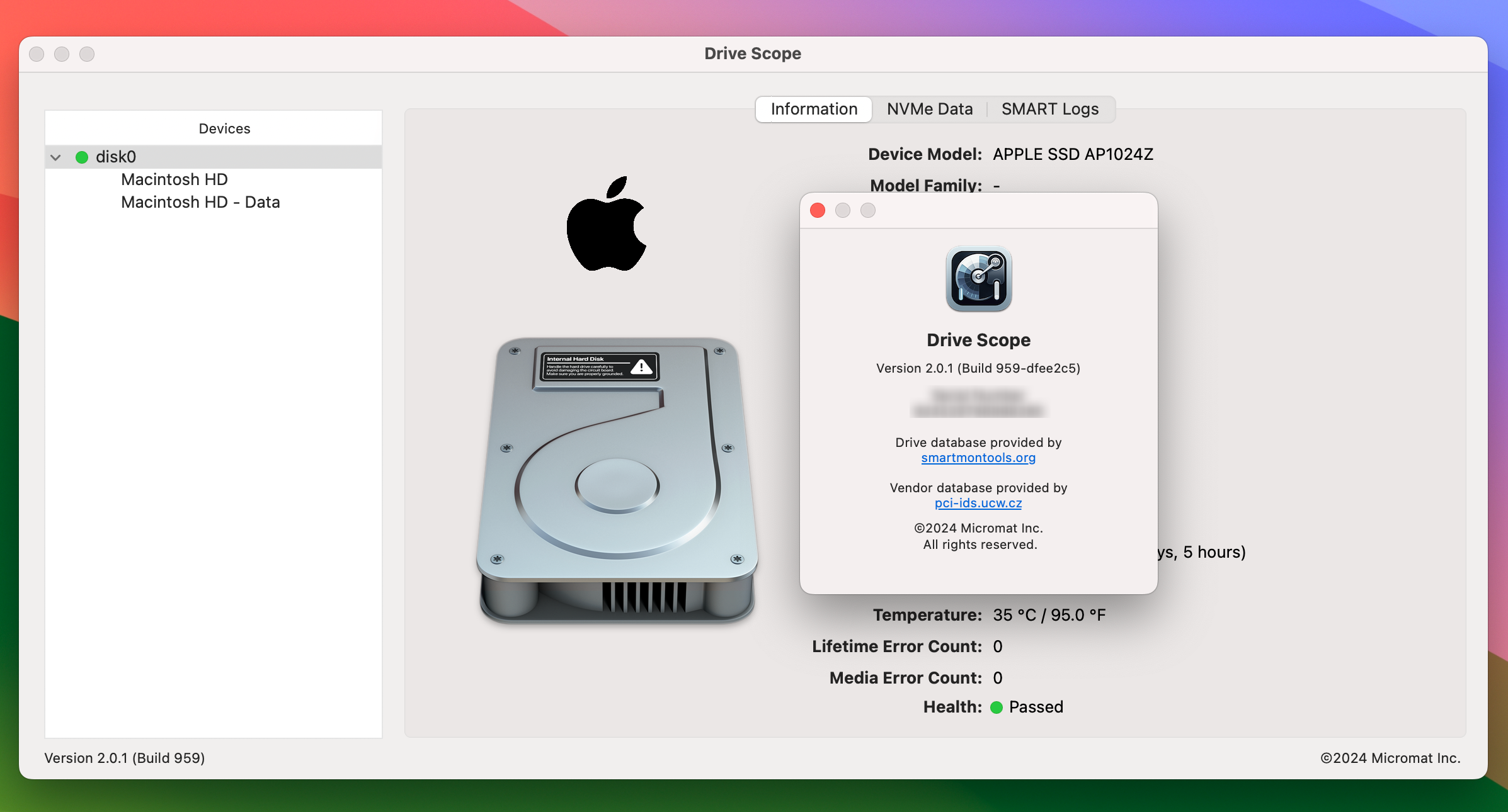 Drive Scope for Mac v2.0.1 硬盘健康检查预警软件 免激活下载-1