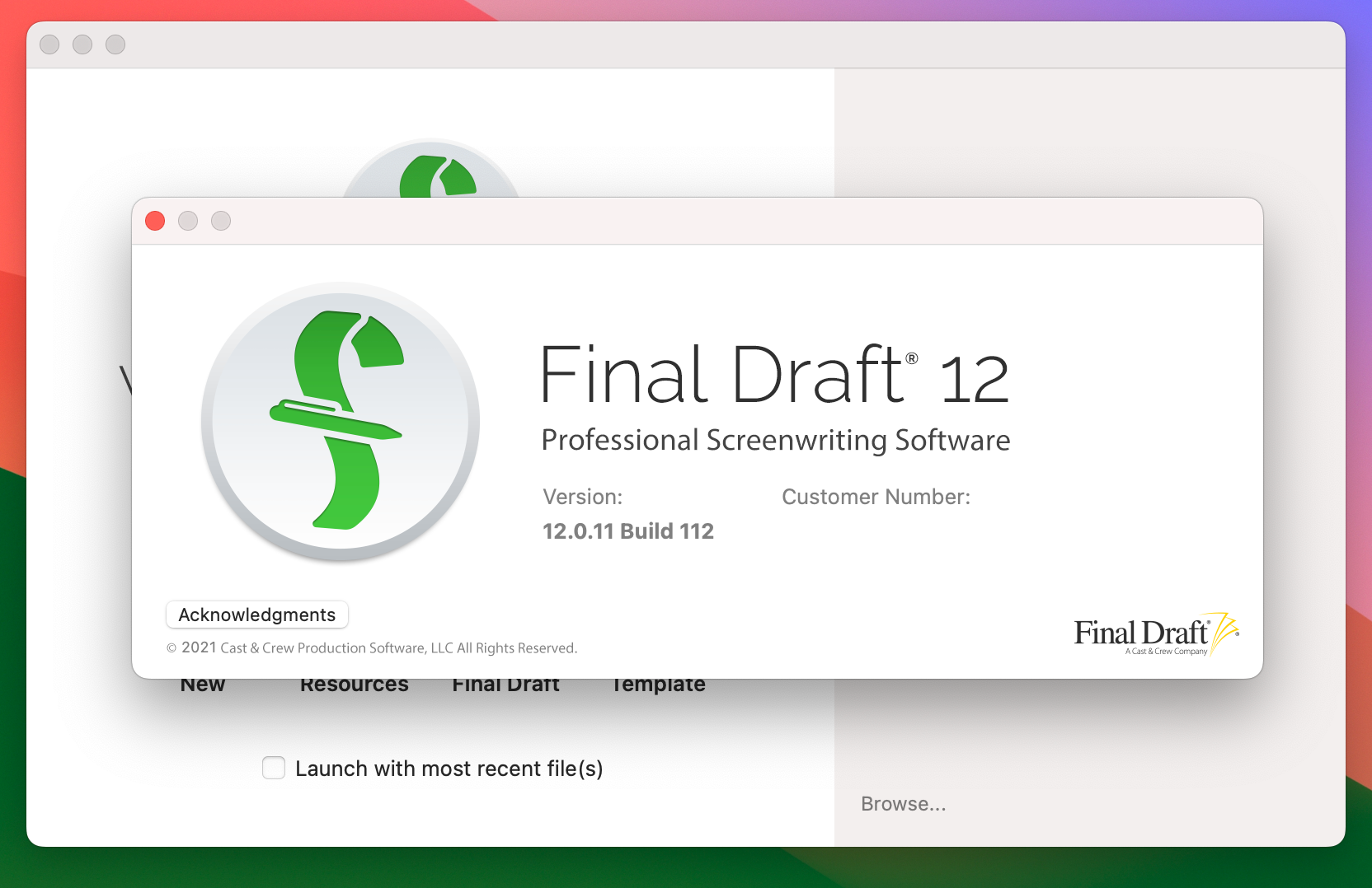 Final Draft 12 for Mac v12.0.11 剧本写作软件 免激活下载-1