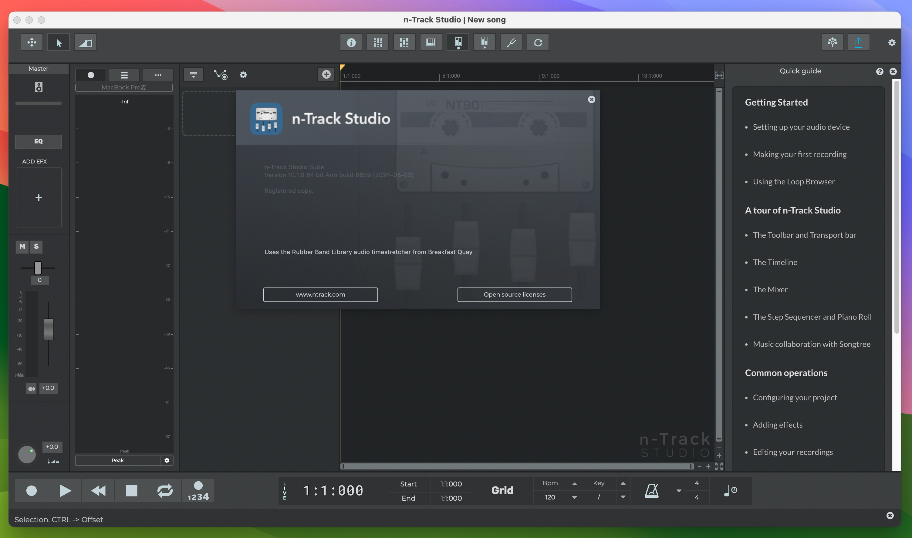 n-Track Studio Suite for Mac v10.1.0.8659 多轨音乐制作软件 免激活下载-1