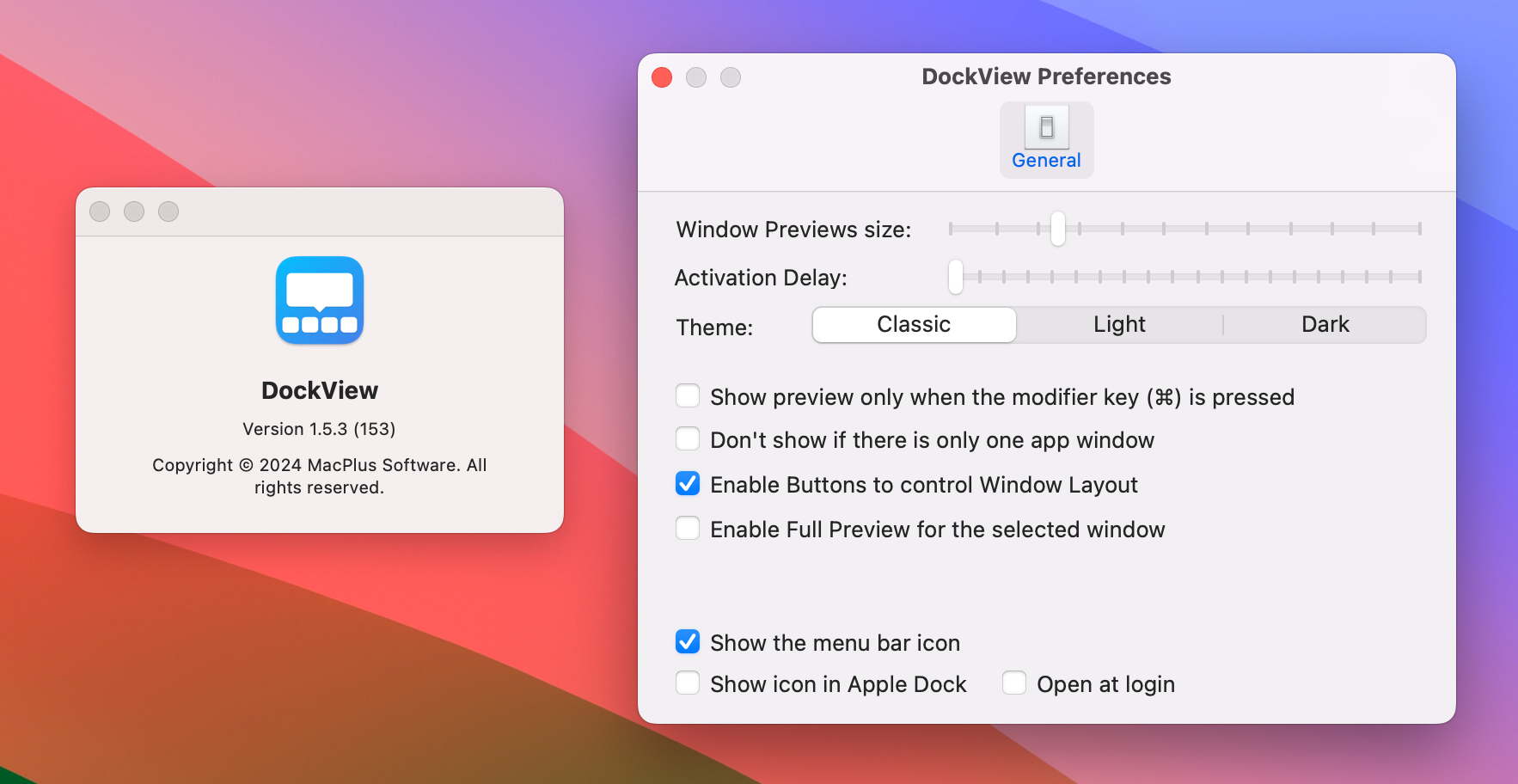 DockView for Mac v1.5.3 Dock窗口预览工具 免激活下载-1
