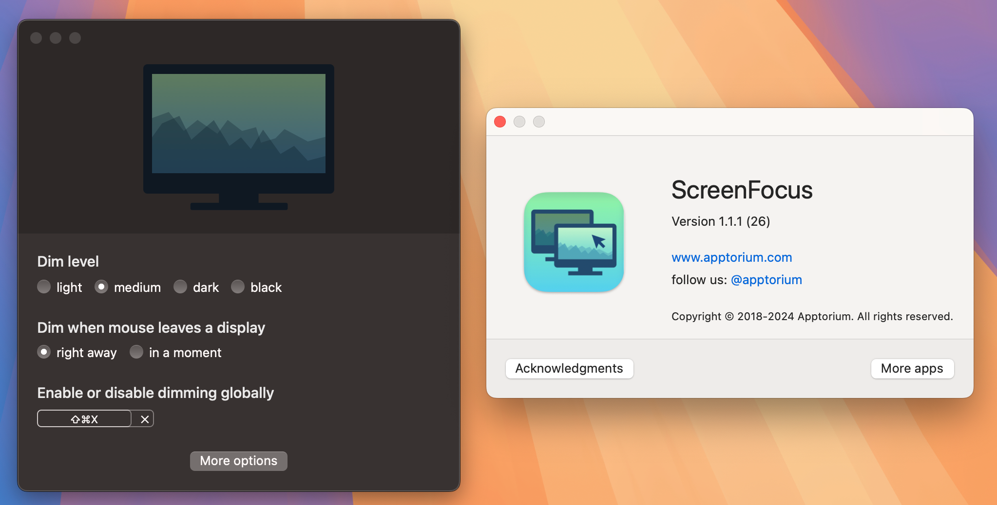 ScreenFocus for Mac v1.1.1 保持专注效率工具 免激活下载-1