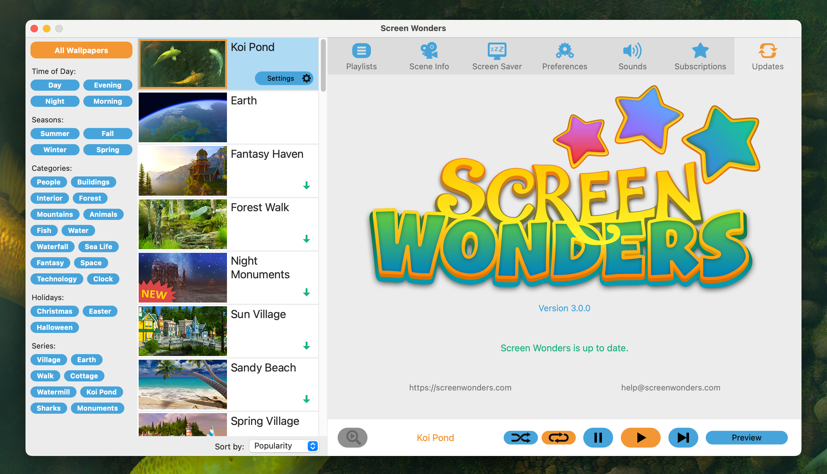 Screen Wonders for Mac v3.0.0 3D壁纸屏保软件 免激活下载-1