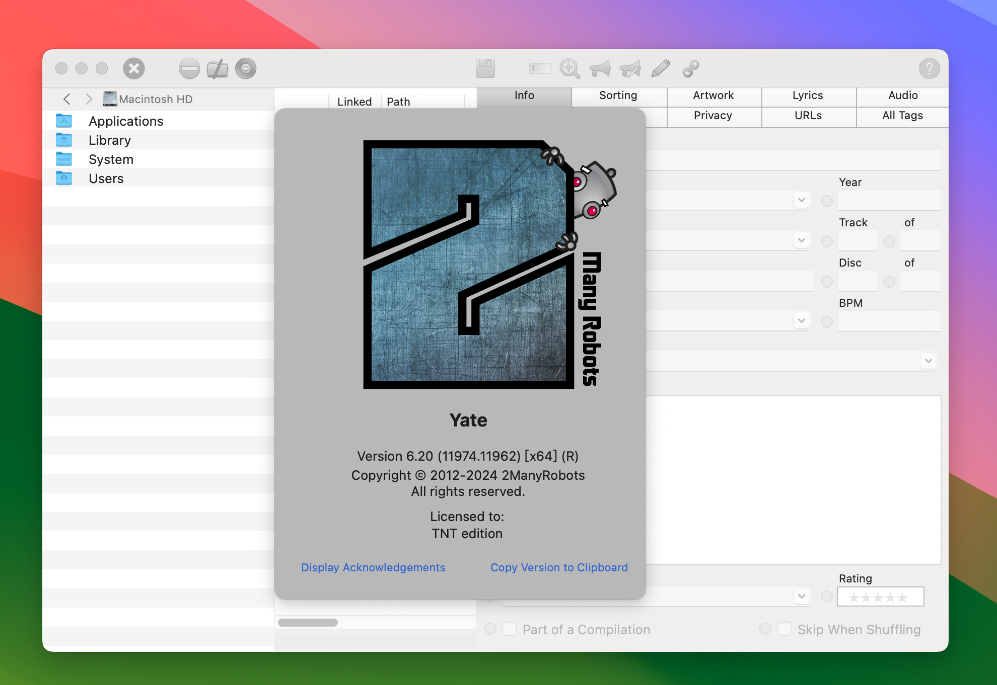 Yate for Mac v6.20.0 音乐标签管理工具 免激活下载-1