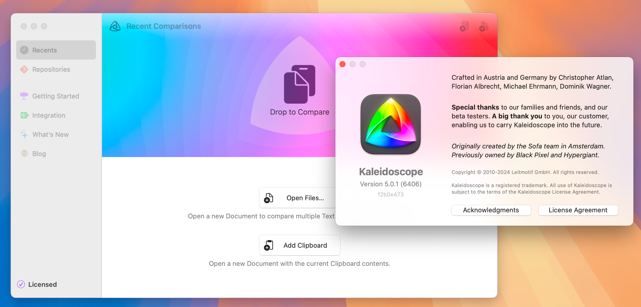 Kaleidoscope for Mac v5.0.1 图片和文本差异比较工具 免激活下载-1