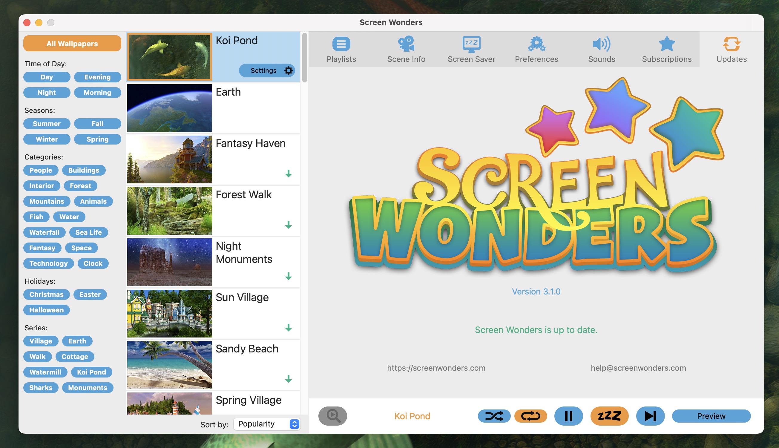 Screen Wonders for Mac v3.1.0 3D壁纸屏保软件 免激活下载-1