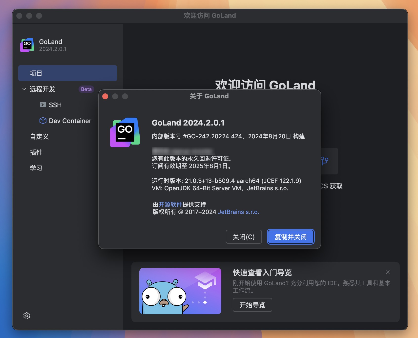 GoLand for Mac v2024.2.0.1 GO语言集成开发工具环境 免激活下载-1