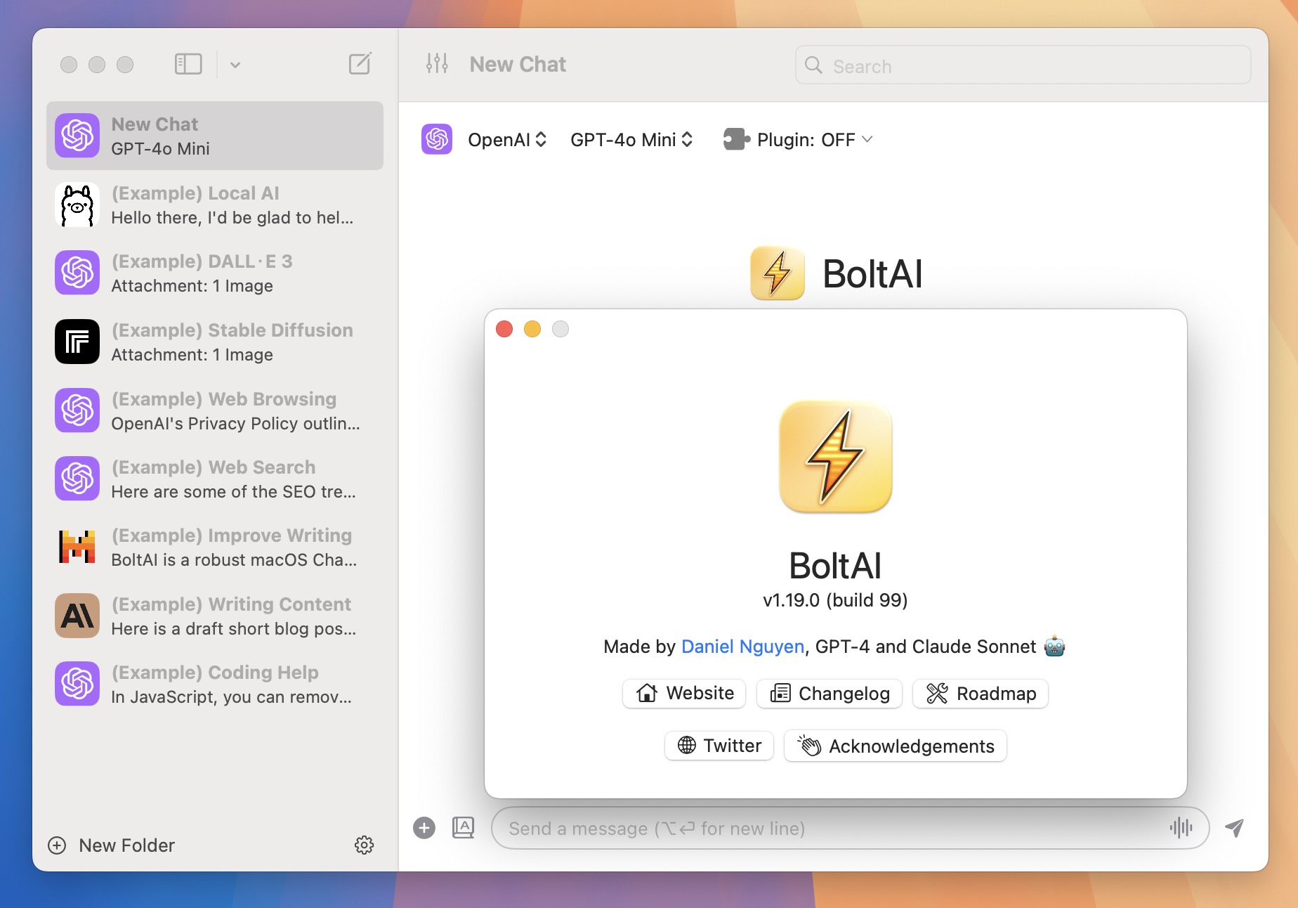 BoltAI for Mac v1.19.0 基于ChatGPT强大AI 助手 免激活下载-1