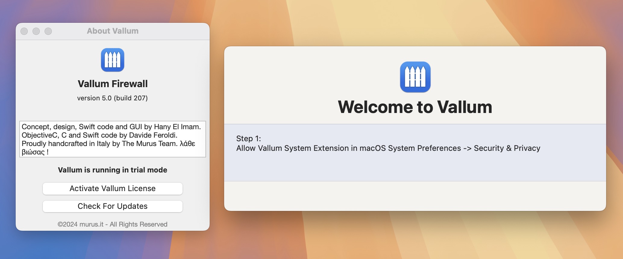 Vallum for Mac v5.0.0 应用程序防火墙工具 免激活下载-1