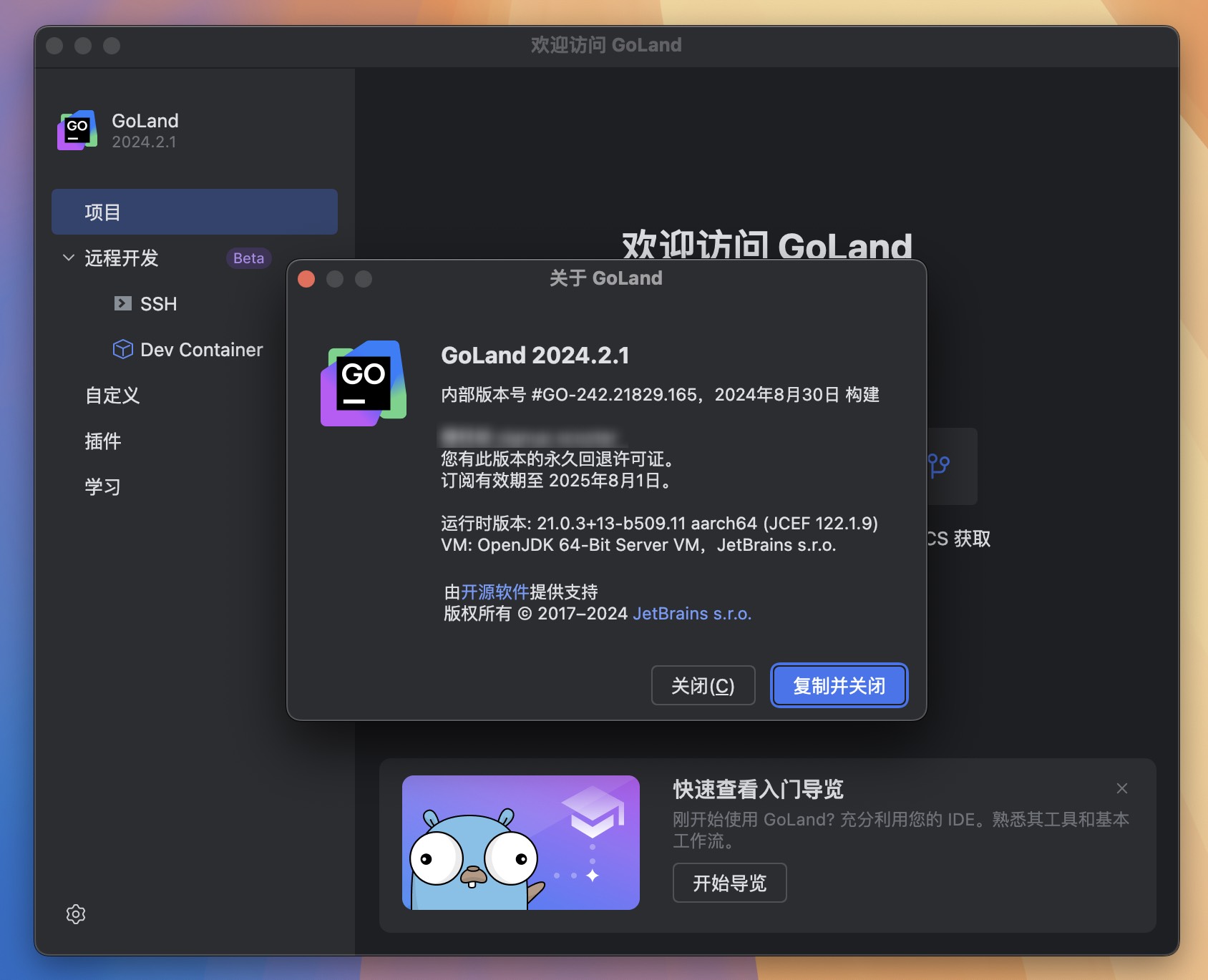 GoLand for Mac v2024.2.1 GO语言集成开发工具环境 免激活下载-1