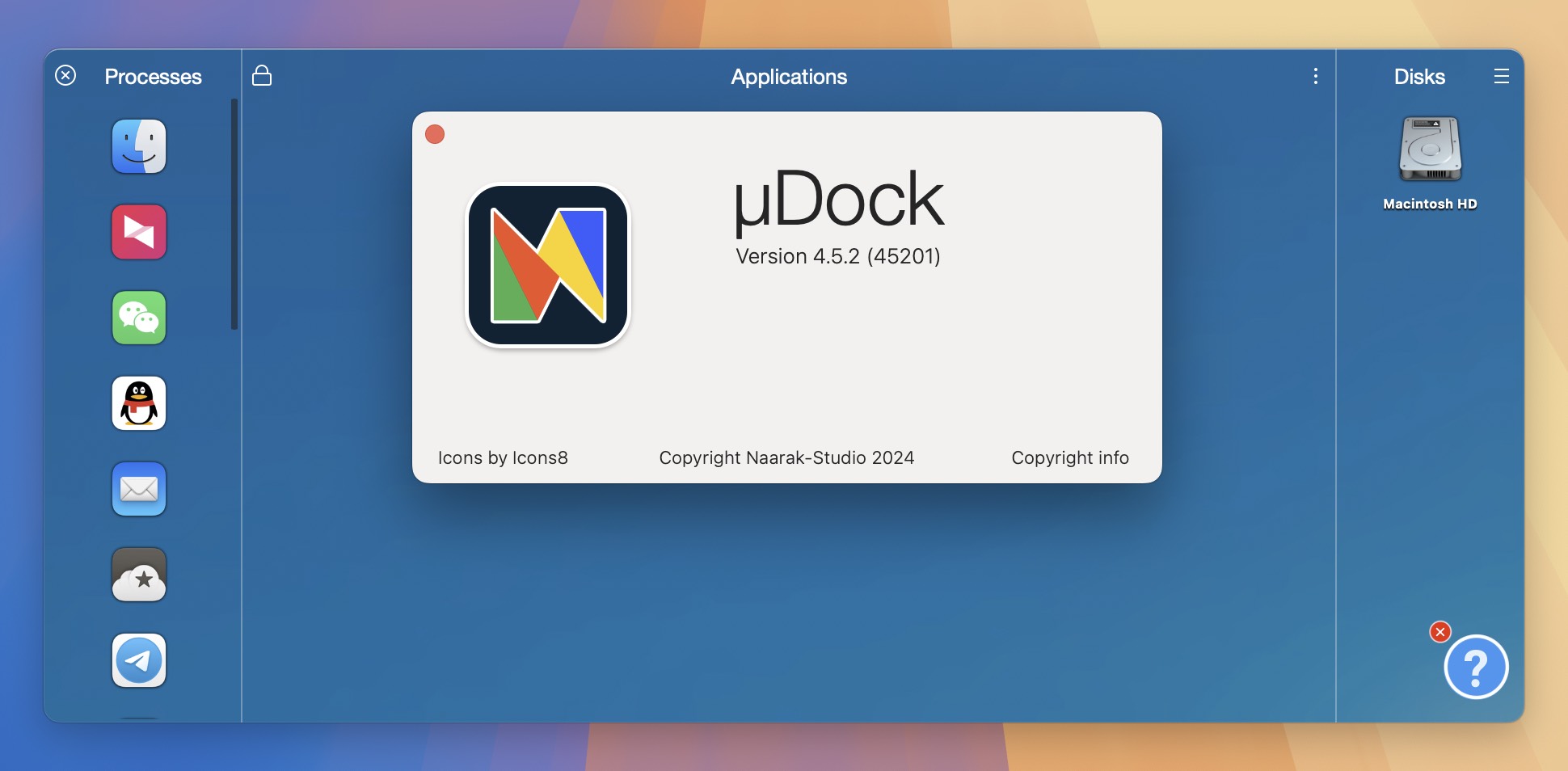 uDock for Mac v4.5.2 Dock栏快速启动程序 免激活下载-1