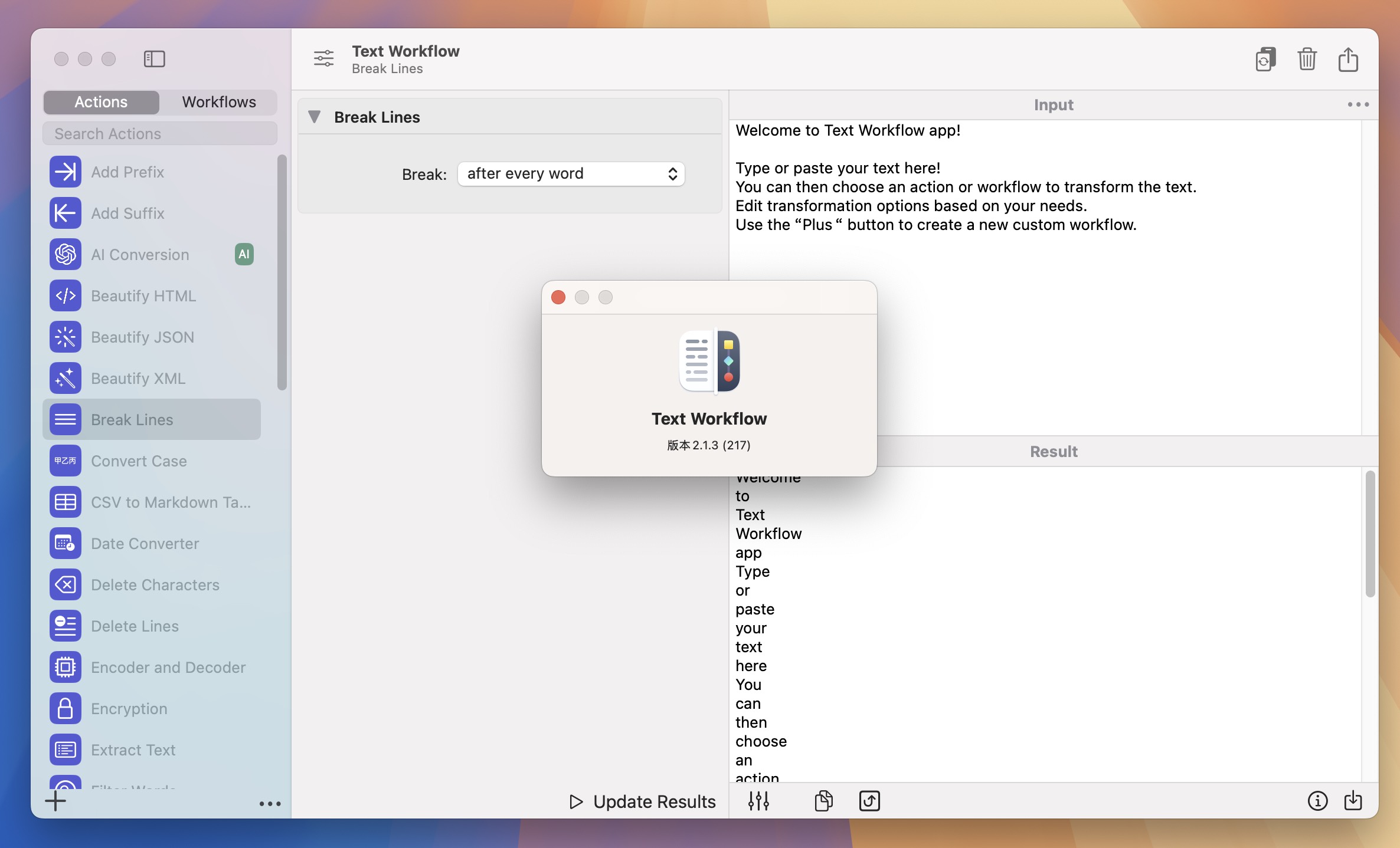 Text Workflow for Mac v2.1.3 文本格式转换工具 免激活下载-1