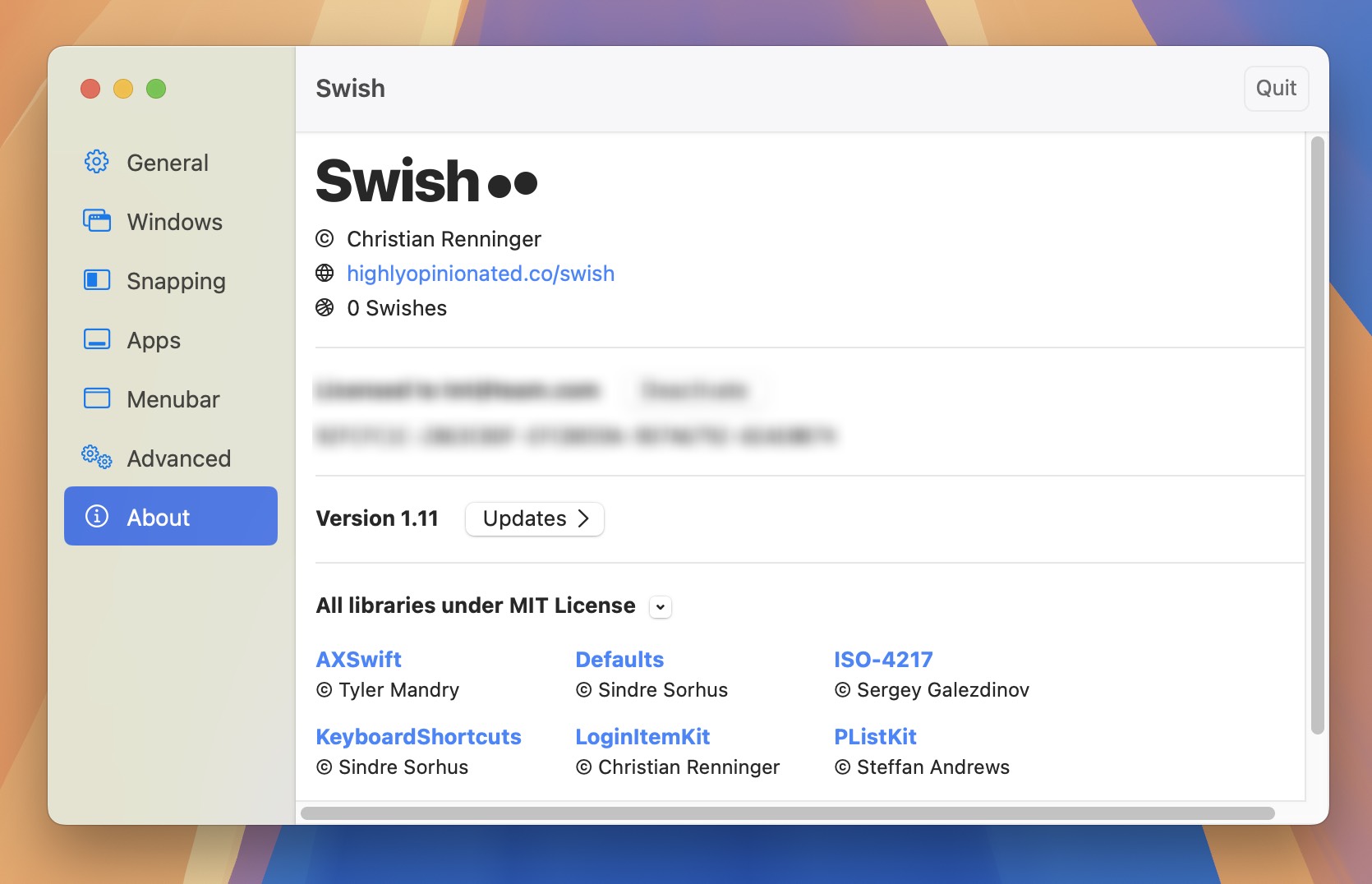 Swish for Mac v1.11 MacBook触控板窗口管理 免激活下载-1