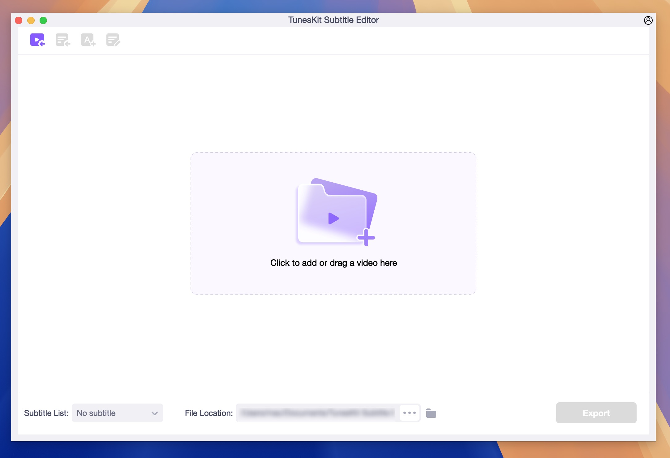 TunesKit Subtitle Editor for Mac v2.5.0 字幕编辑工具 免激活下载-1