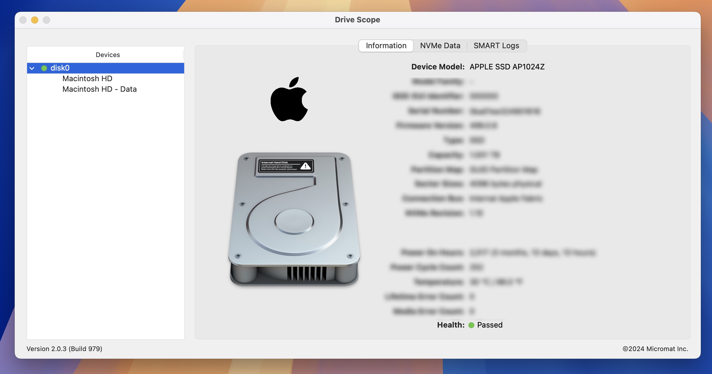 Drive Scope for Mac v2.0.3 硬盘健康检查预警软件 免激活下载-1