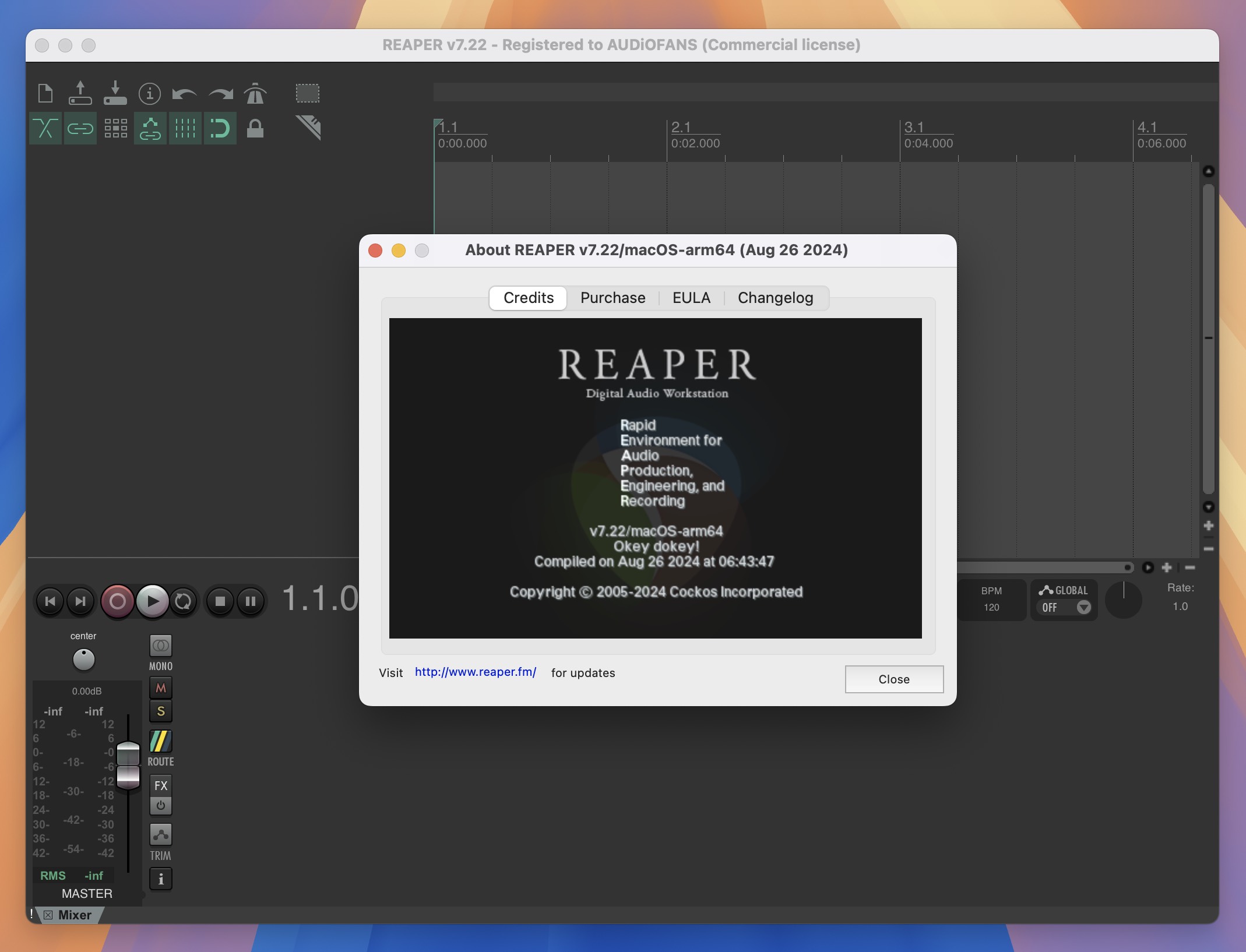 Cockos REAPER for Mac v7.22 音频编辑制作软件 免激活下载-1