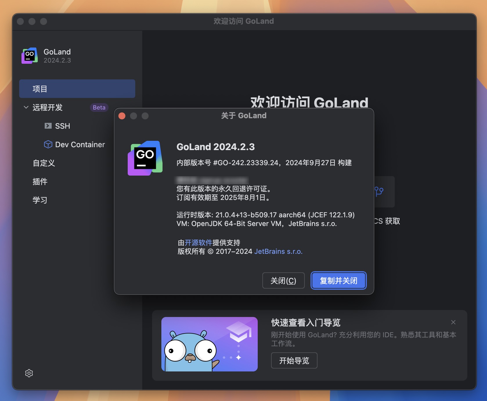 GoLand for Mac v2024.2.3 GO语言集成开发工具环境 免激活下载-1