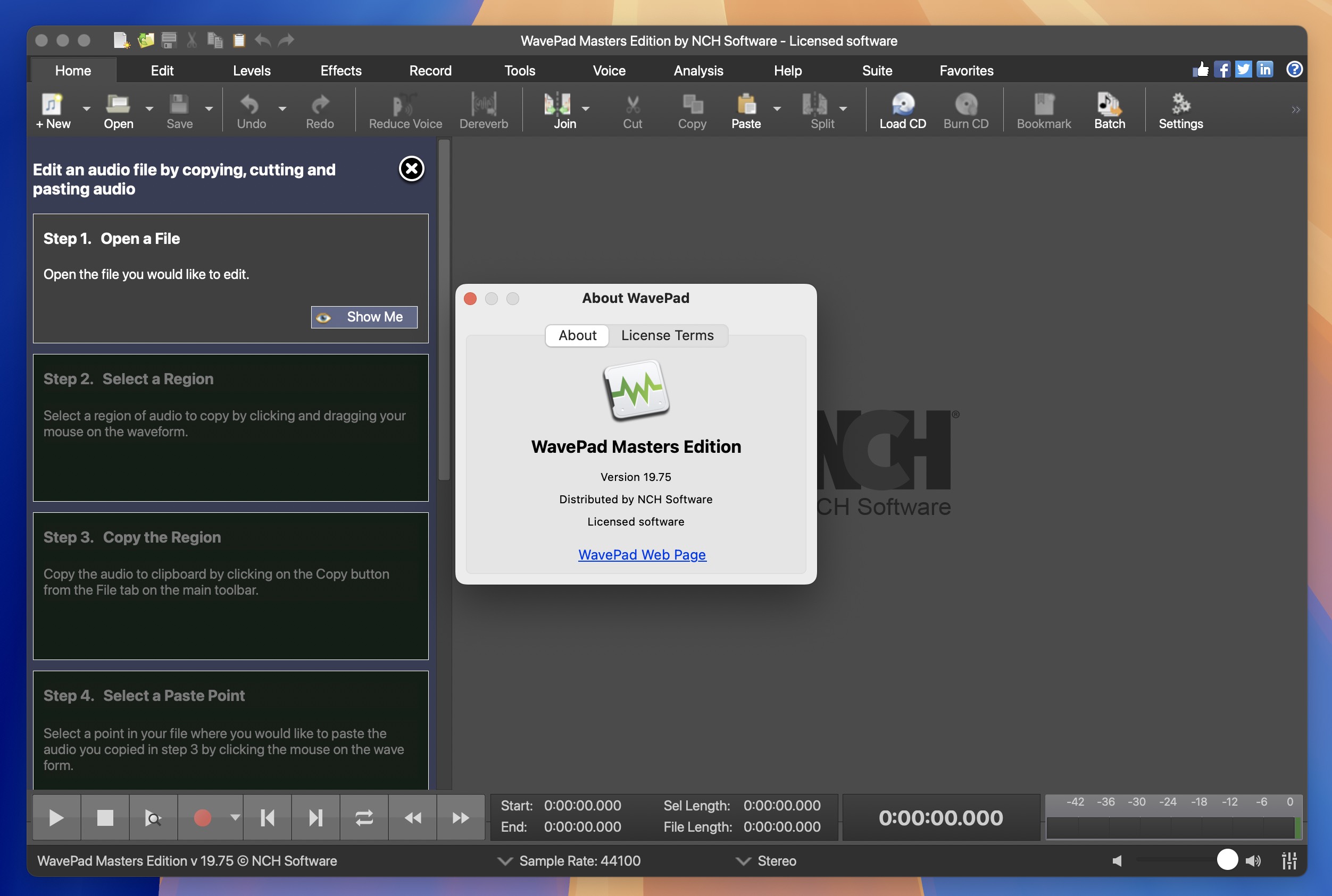 NCH WavePad for Mac v19.75 mac音频编辑软件 免激活下载-1