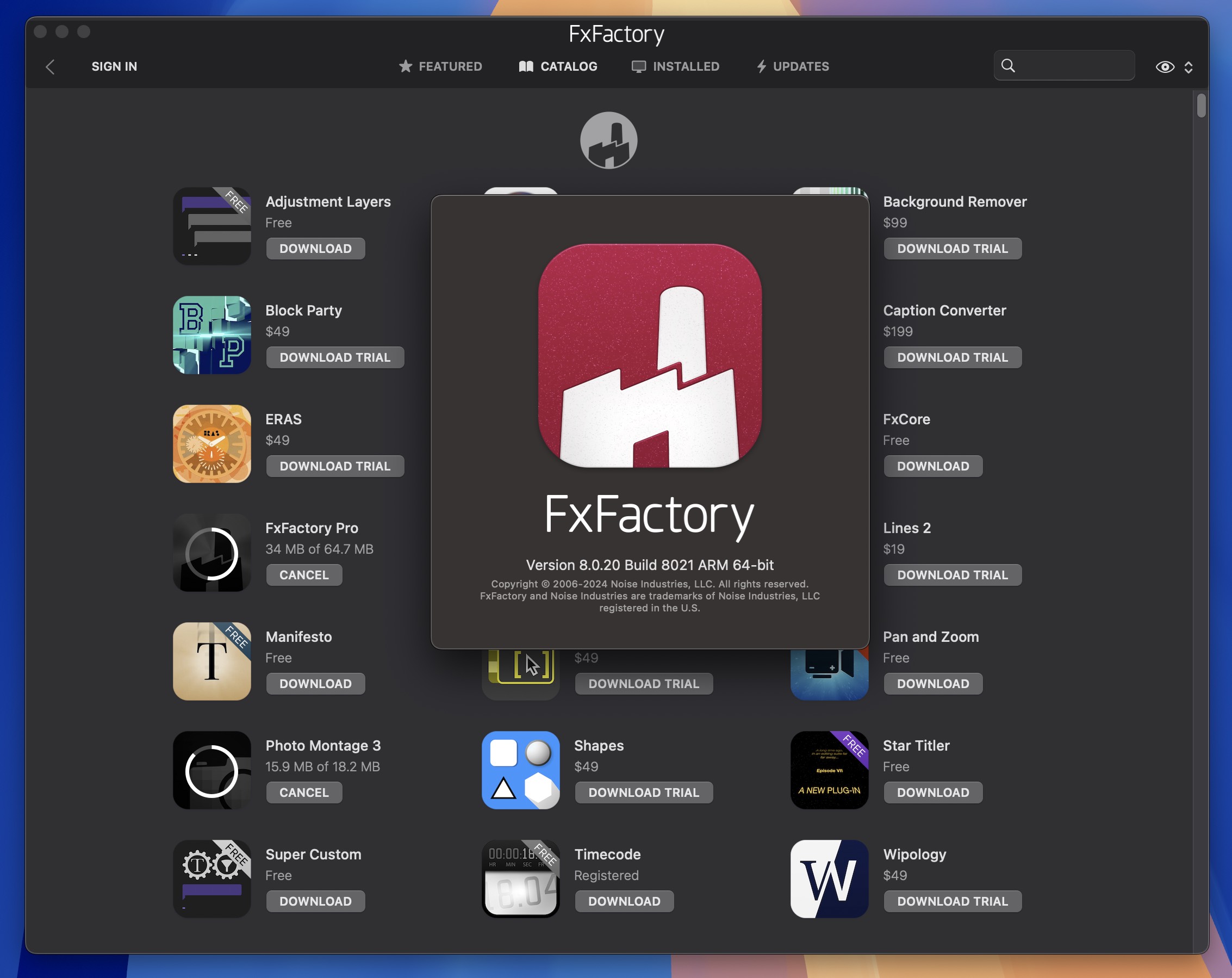 FxFactory for Mac v8.0.20.8021 视频特效处理插件管理包 免激活下载-1