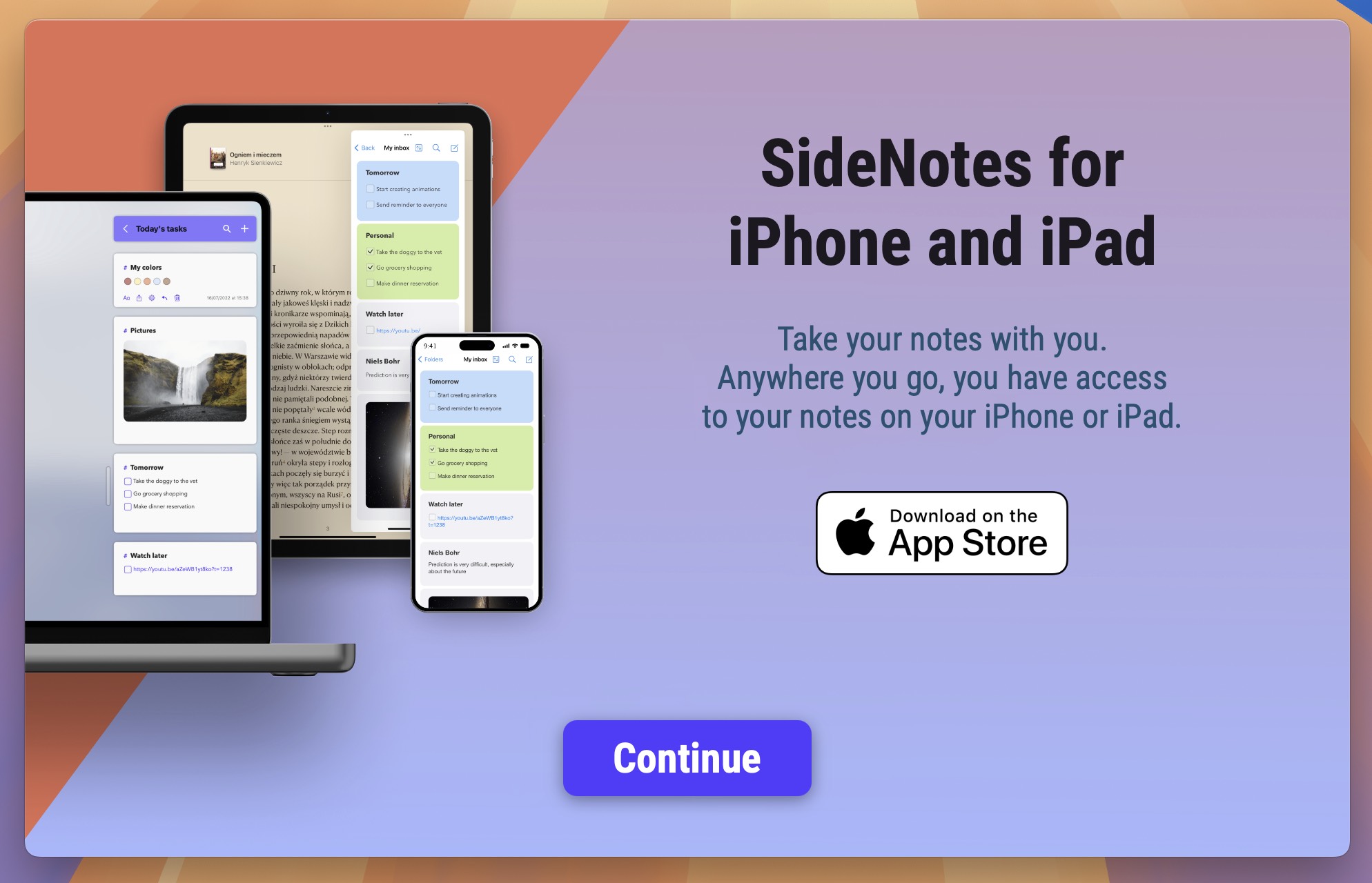 SideNotes for Mac v1.4.16 mac小巧笔记软件 免激活下载-1