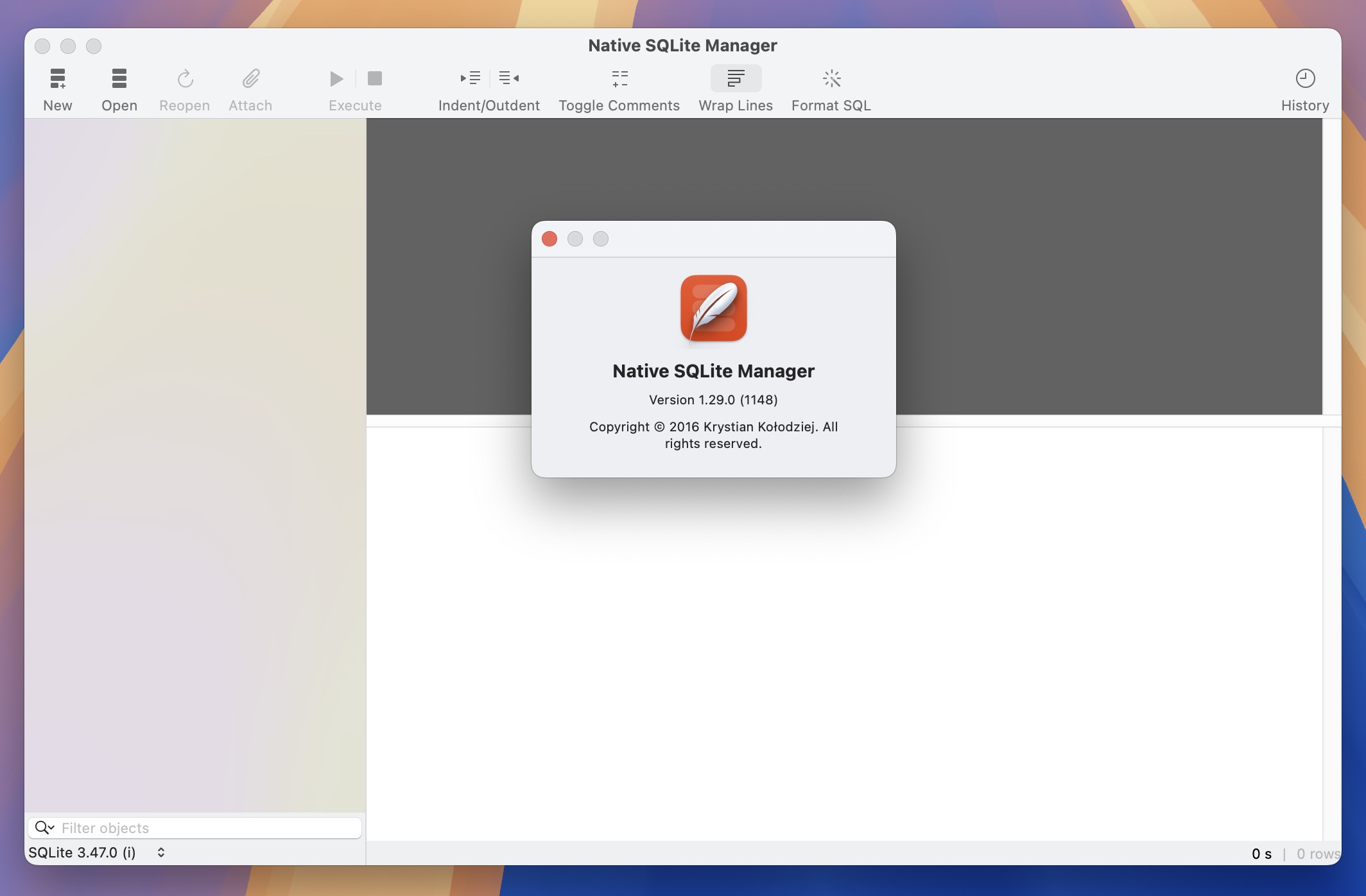 Native SQLite Manager for Mac v1.29.0 极简SQLite数据库管理器 免激活下载-1