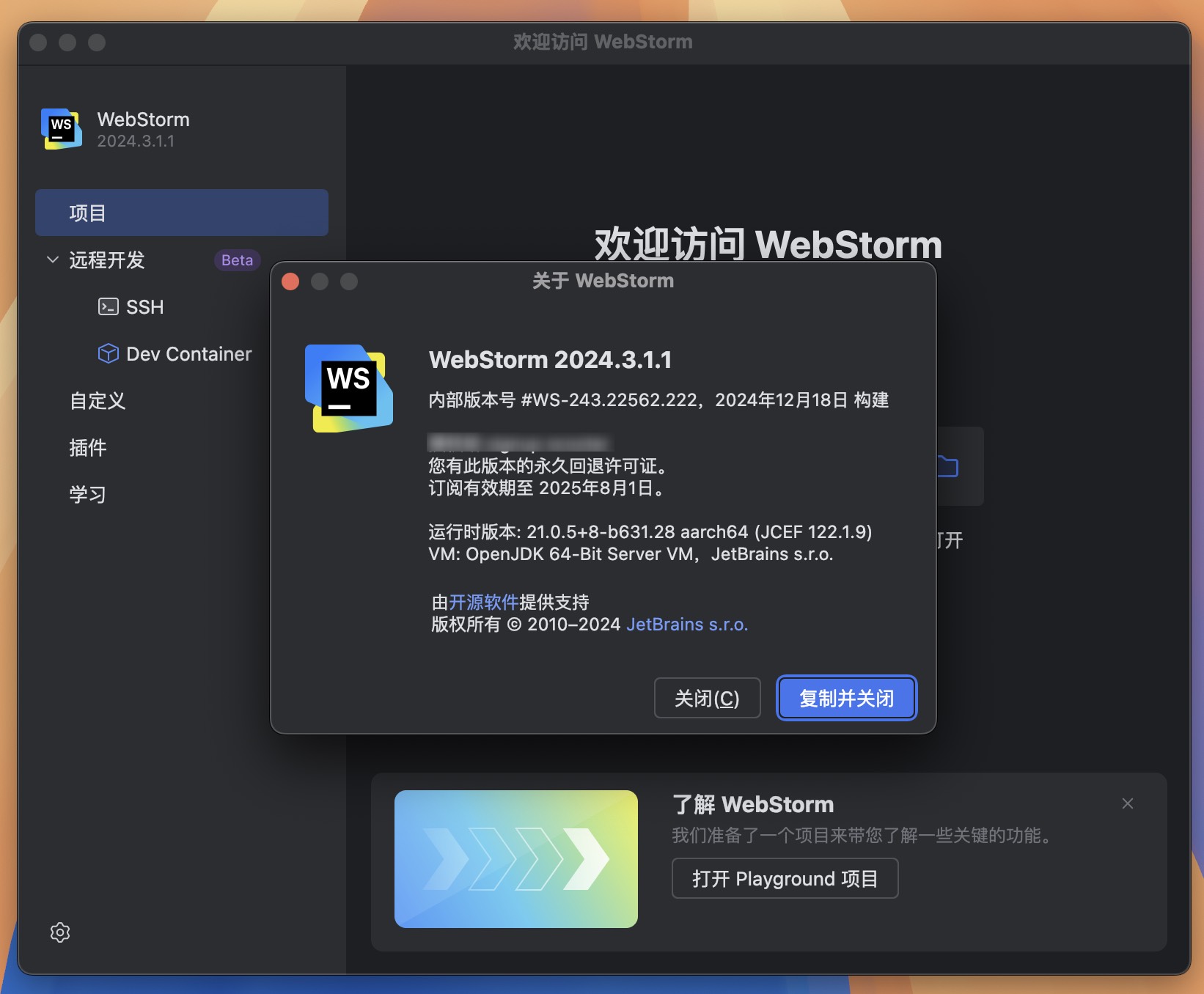 WebStorm 2024 for Mac v2024.3.1.1 JavaScript开发工具 免激活下载-1