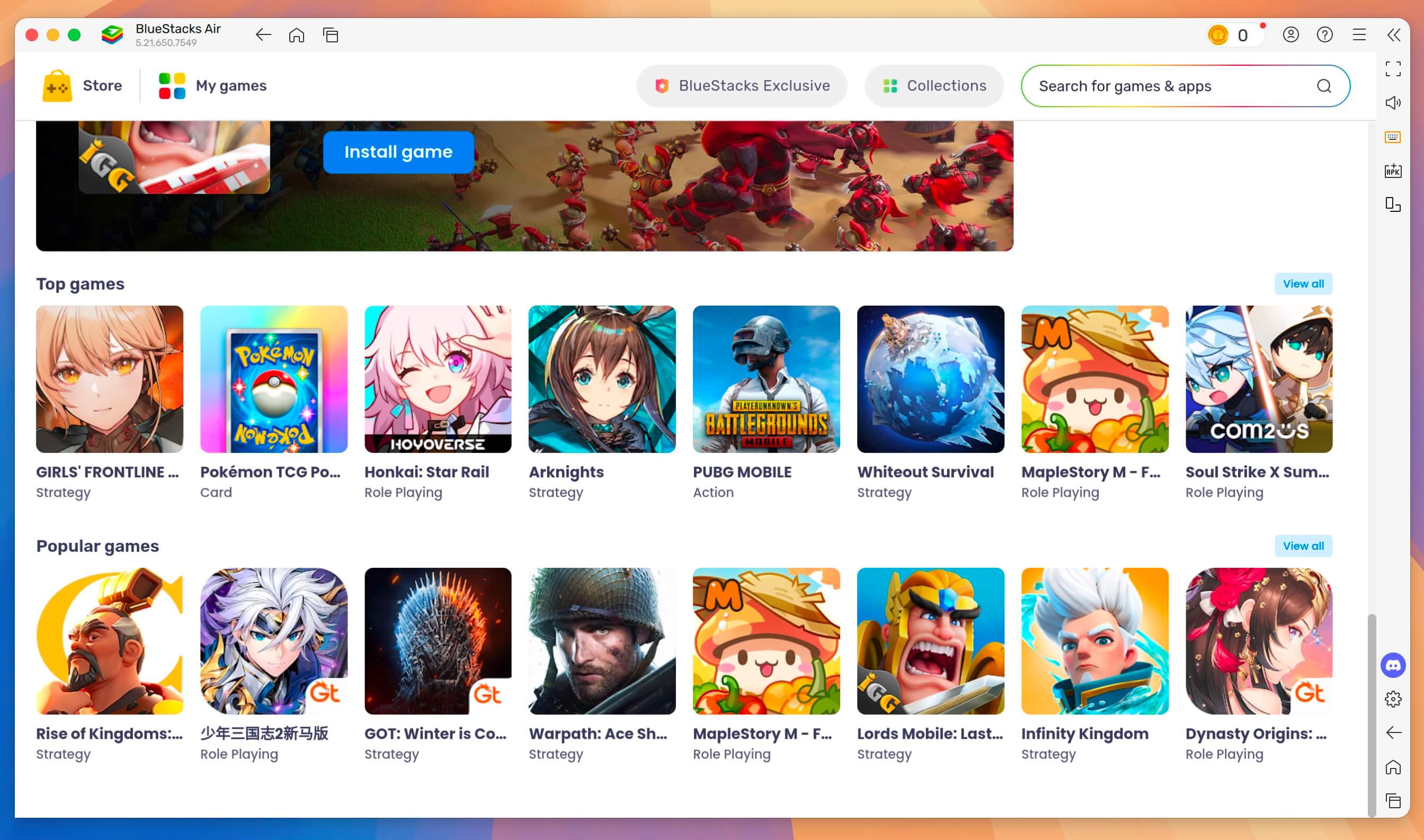 BlueStacks for Mac v5.21.650.7549 Mac版安卓模拟器 蓝叠模拟器 免激活下载-1