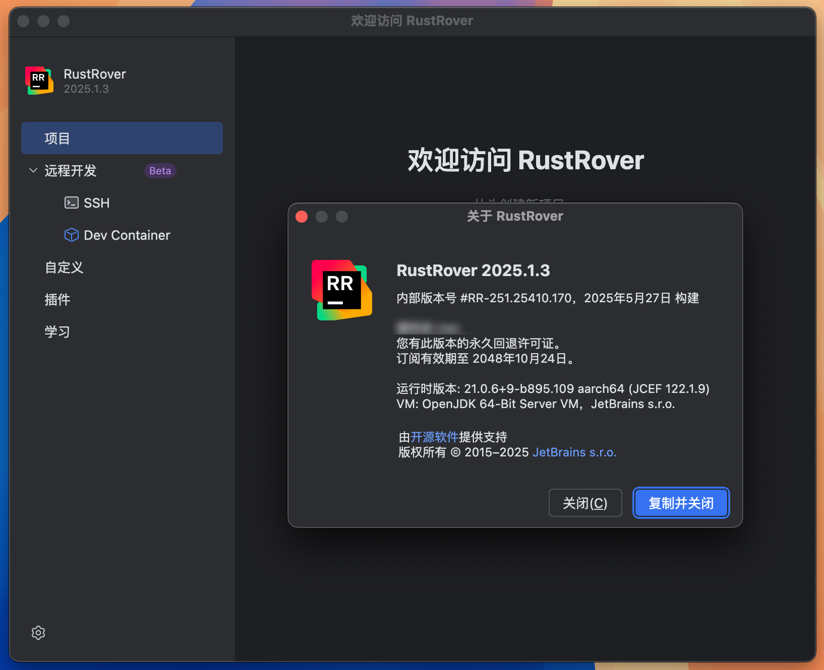 RustRover 2025 for Mac v2025.1.3 Rust编码软件 免激活下载-1