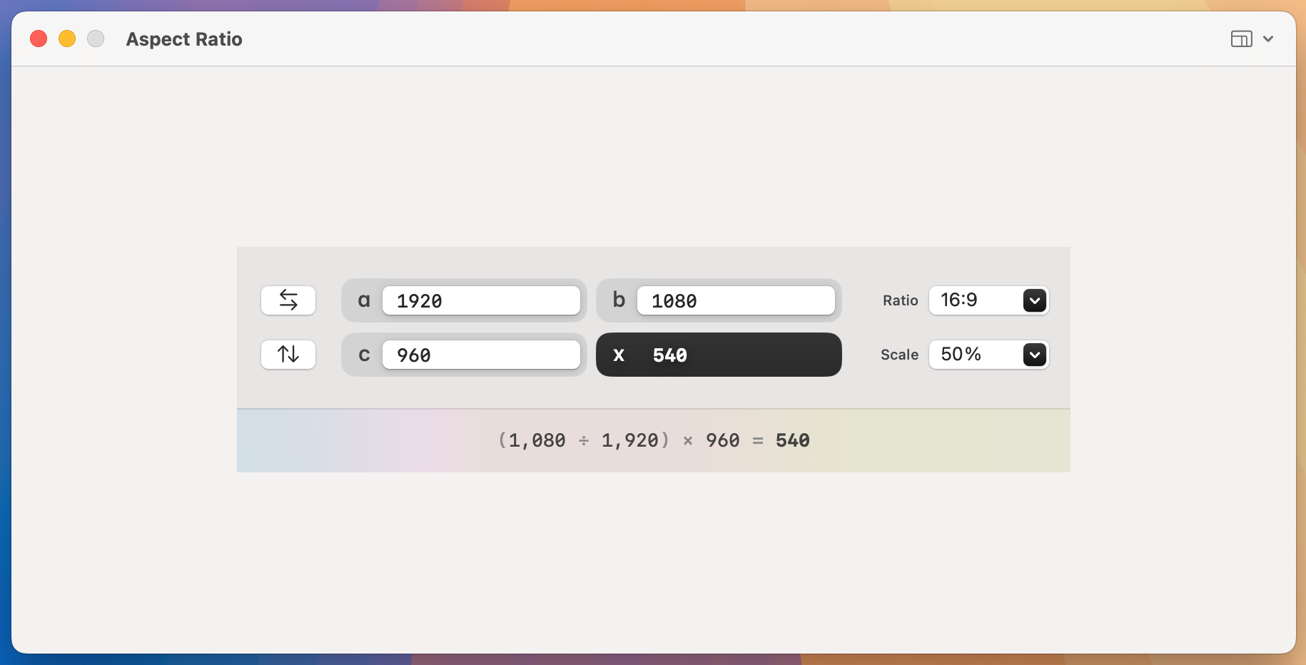 Aspect Ratio X for Mac v2.2 数学计算软件-三分法则 免激活下载-1