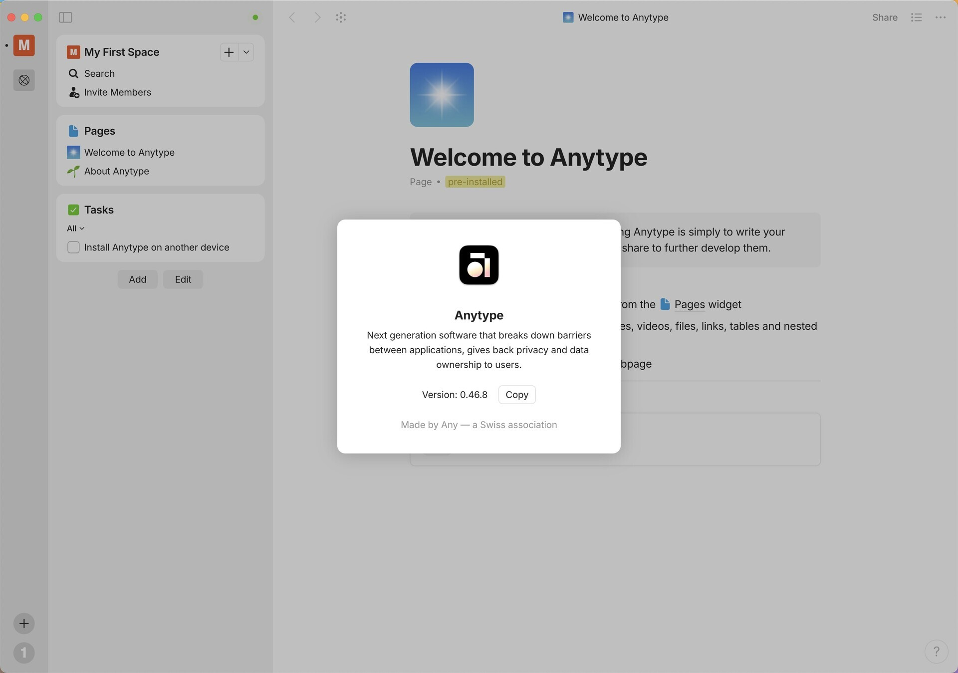 anytype for Mac v0.46.8 去中心化数位笔记软件 免激活下载-1
