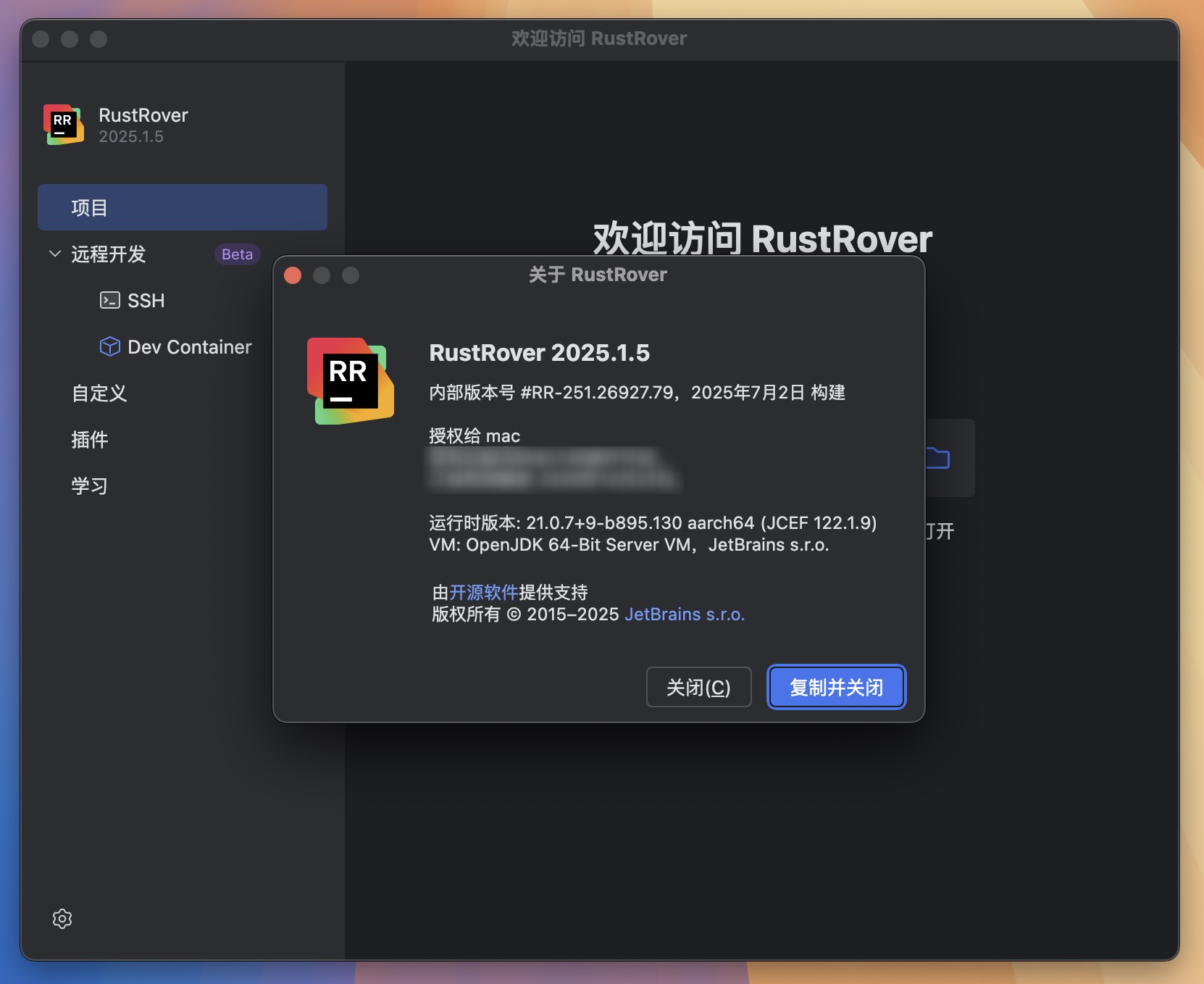 RustRover 2025 for Mac v2025.1.5 Rust编码软件 免激活下载-1