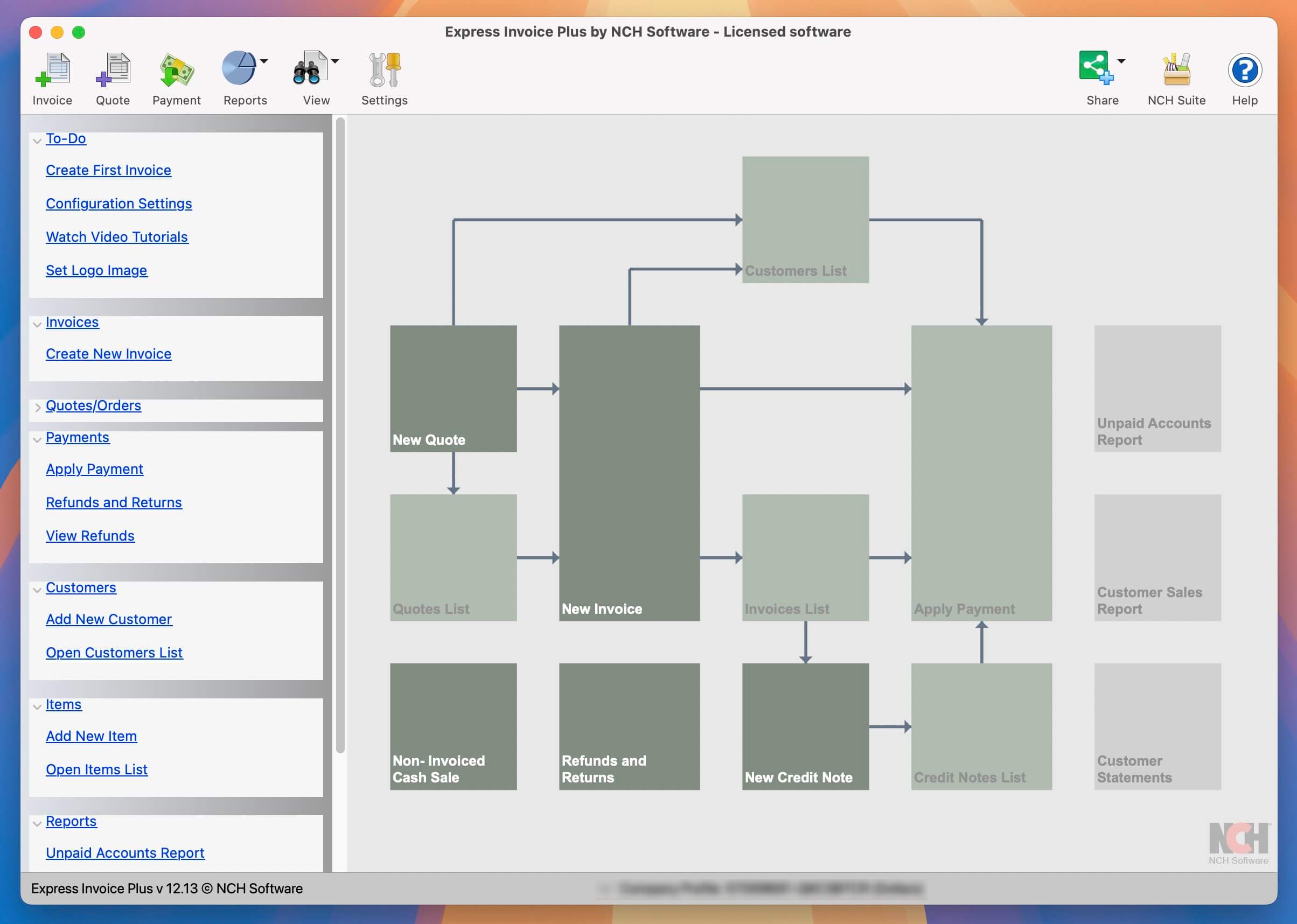 NCH Express Invoice for Mac v12.13 专业财务管理软件 免激活下载-1