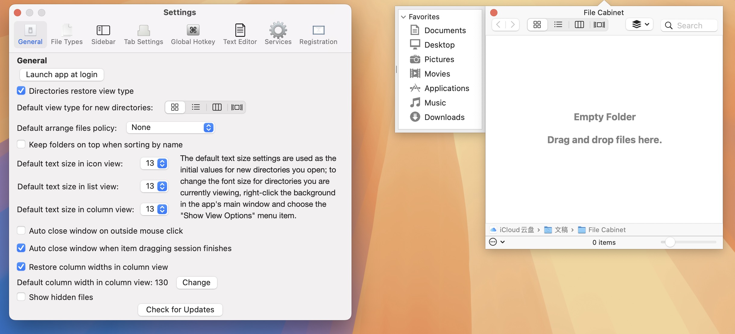 File Cabinet Pro for Mac v8.5.3 菜单栏的文件管理器 免激活下载-1